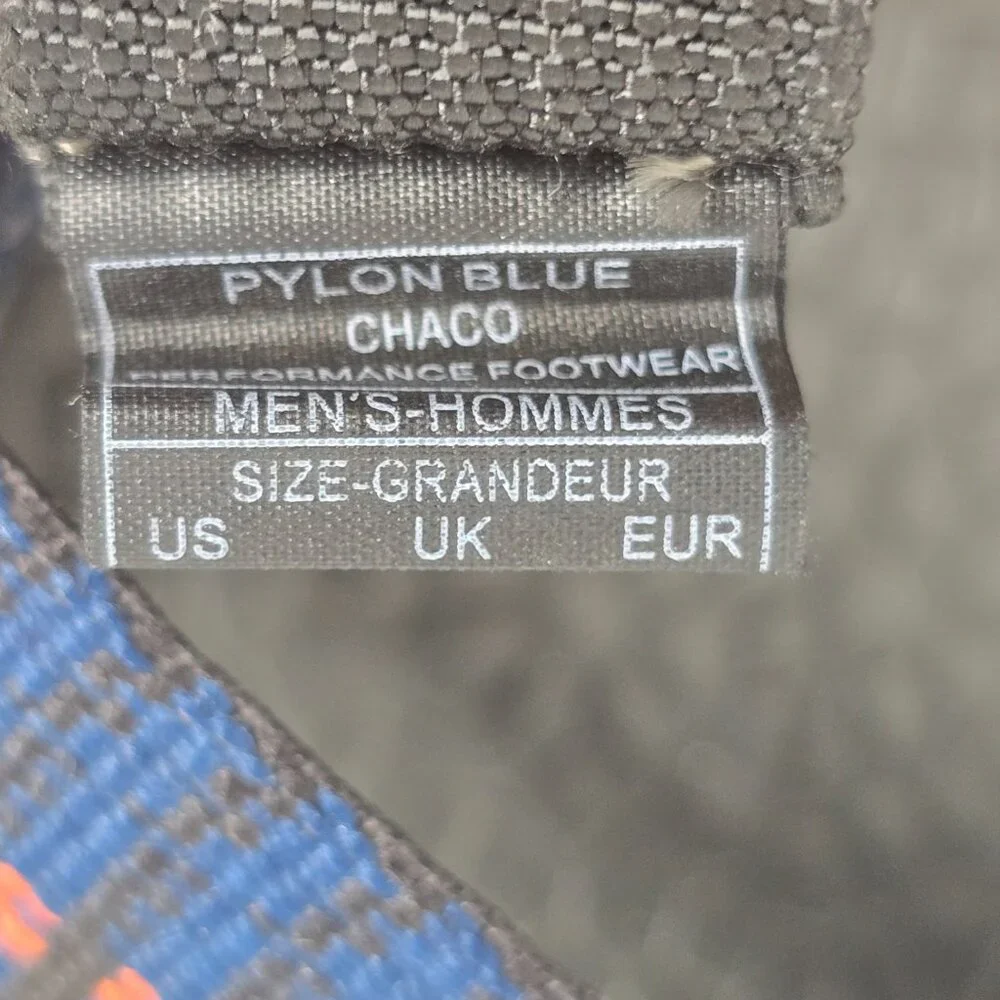 Chaco Mens Updraft Sandals Size 13 Outdoor Hiking Water Sport Straps Pylon Blue